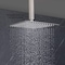 Kibi Cube 12 Metal Ultra Thin Profile Rain Shower Head 1.75 GPM - Brushed Nickel SH1202BN - alternate 7
